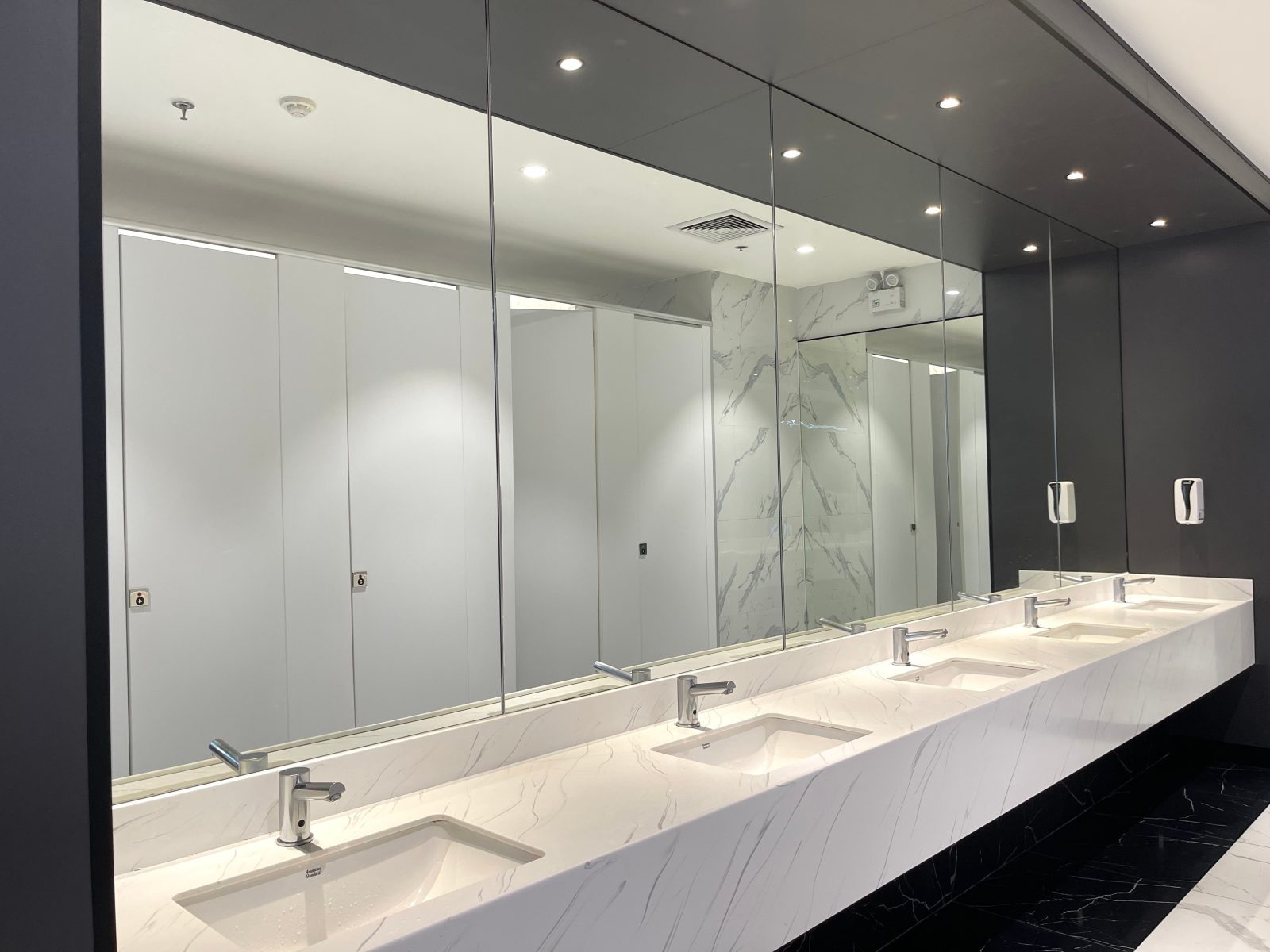 Clean and Modern Washroom with Hygienic Facilities